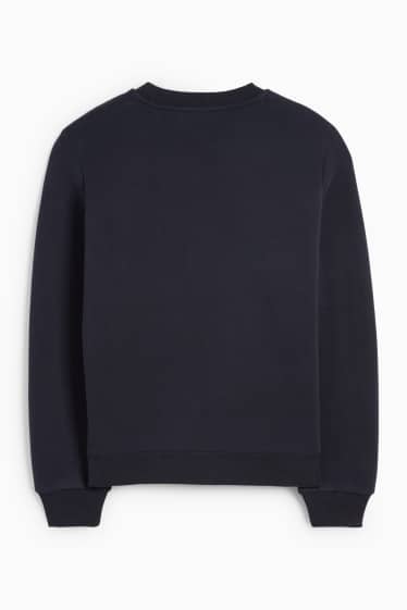 Femmes - Sweat - à fleurs - bleu foncé