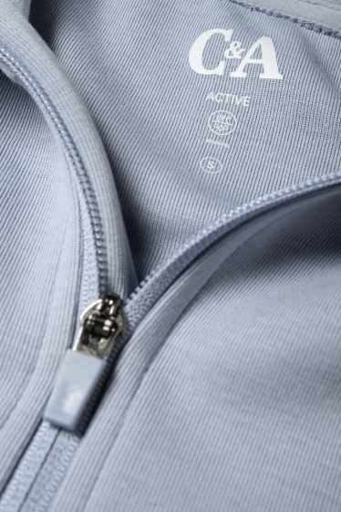 Damen - Funktions-Jacke mit Kapuze - hellblau