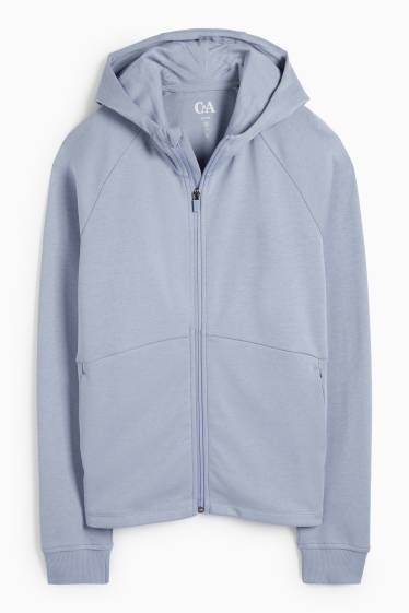 Damen - Funktions-Jacke mit Kapuze - hellblau