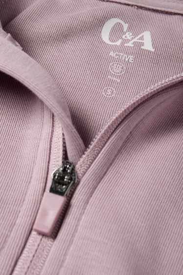 Damen - Funktions-Jacke mit Kapuze - hellviolett