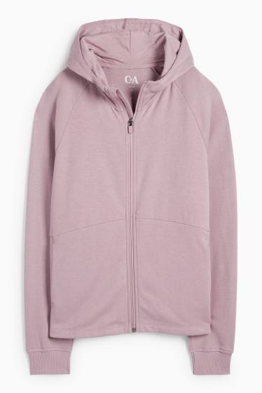 Damen - Funktions-Jacke mit Kapuze - hellviolett