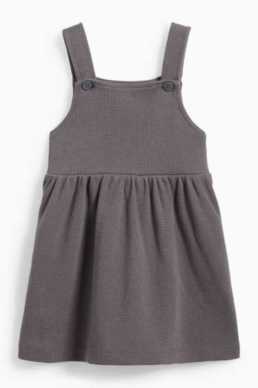 Baby Mädchen - Baby-Outfit - 2 teilig - dunkelgrau