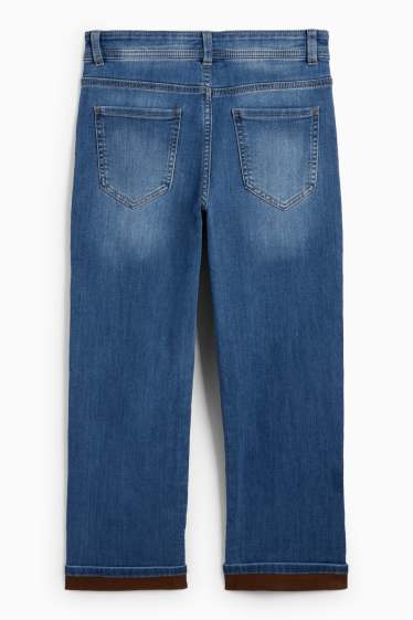 Kinderen: jongens - Relaxed jeans - thermojeans - jeansblauw