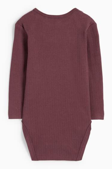 Unisex - Body bebeluși - reiat - bordo