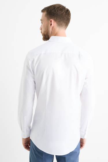 Herren - Businesshemd - Slim Fit - Kent - weiß