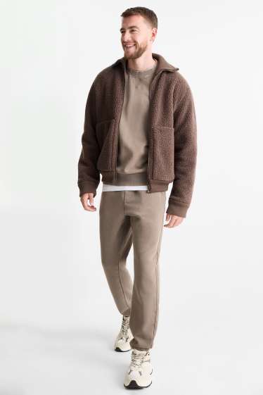 Heren - Joggingbroek - taupe