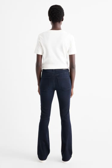Damen - Bootcut Jeans - Mid Waist - Shaping-Jeans - LYCRA® - dunkeljeansblau