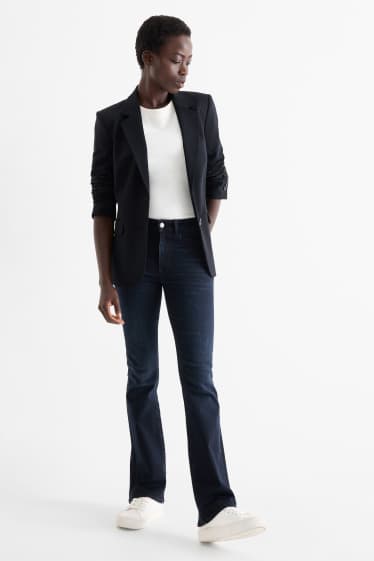 Damen - Bootcut Jeans - Mid Waist - Shaping-Jeans - LYCRA® - dunkeljeansblau