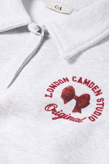 Femmes - Sweat - gris clair chiné
