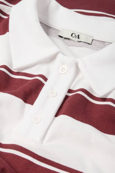 Femmes - T-shirt - blanc / rouge