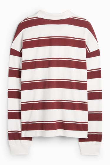 Femmes - T-shirt - blanc / rouge