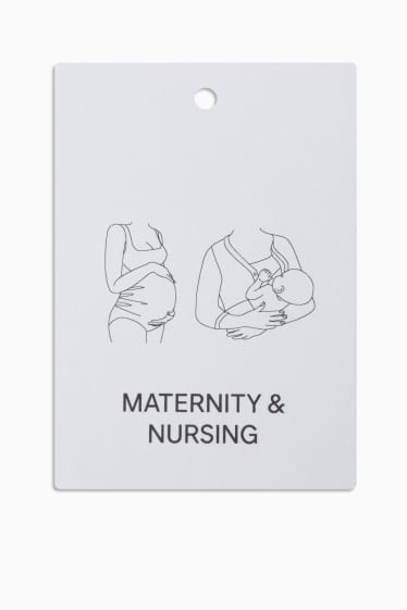 Women - Multipack of 2 - nursing top - black / white