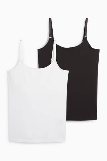Women - Multipack of 2 - nursing top - black / white