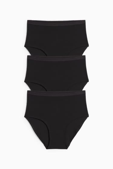 Damen - Multipack 3er - Slip - schwarz