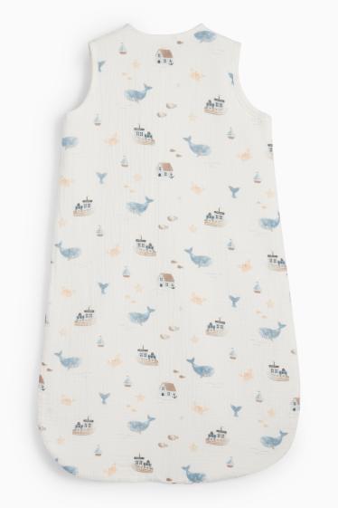 Bébés filles - Petits bateaux et animaux de la mer - gigoteuse pour bébé - 6 à 18 mois - blanc