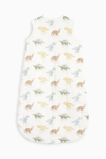 Unisex - Dinosauri - sacco nanna neonati - 6-18 mesi - bianco crema