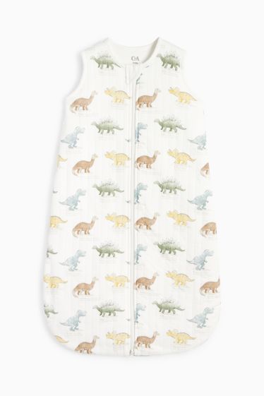 Unisex - Dinosauri - sacco nanna neonati - 6-18 mesi - bianco crema