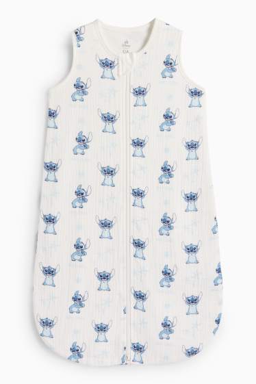 Baby: jongens - Lilo & Stitch - babyslaapzak - 6 tot 9 maanden - wit