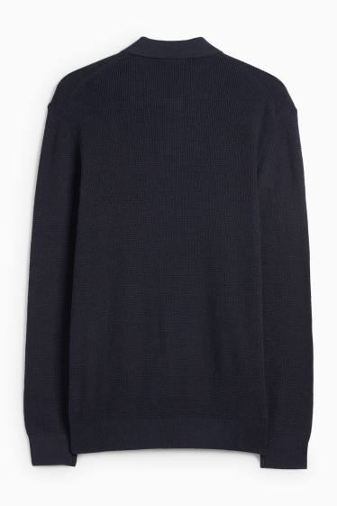 Heren - Trui - donkerblauw