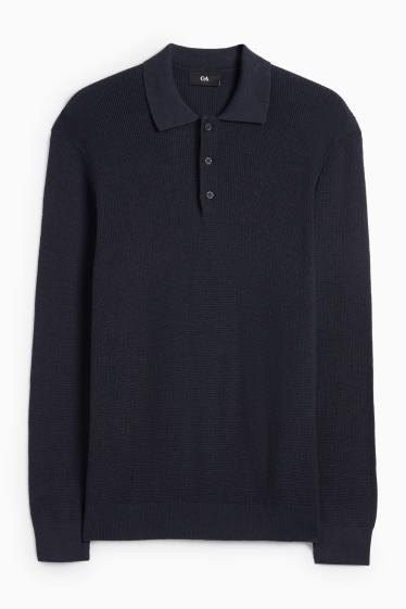 Heren - Trui - donkerblauw
