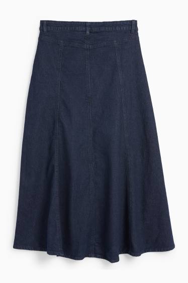 Women - Denim skirt - denim-dark blue