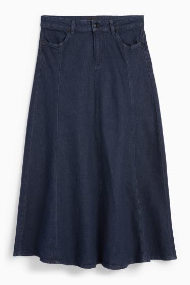 Women - Denim skirt - denim-dark blue
