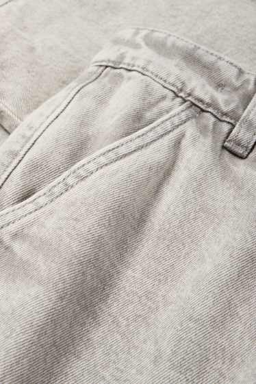 Kinder Buben - Cargo Jeans - Thermojeans - helljeansgrau