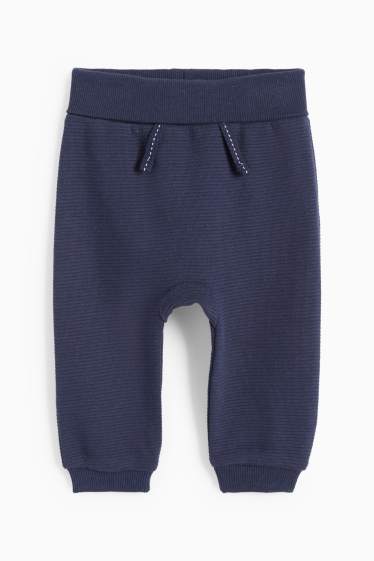 Miminka - chlapci - Motiv medvídka - outfit pro miminka - s plyšovou výplní - 3dílný - modrá/béžová