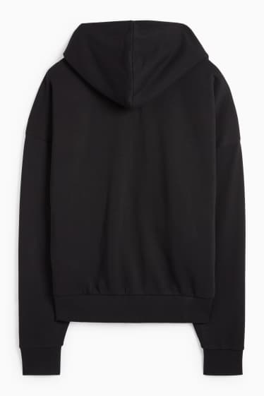 Hombre - Sudadera con cremallera y capucha - negro