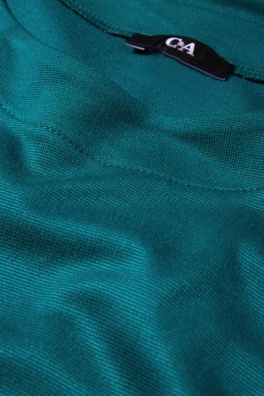 Damen - Langarmshirt - Relaxed Fit - grün