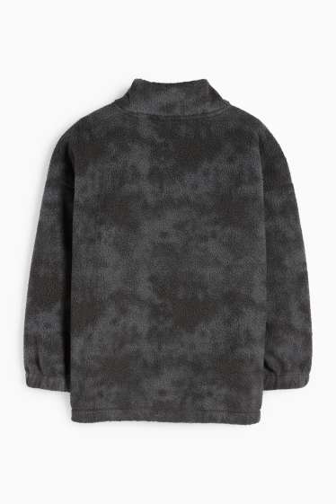Children Boys - Sweatshirt with zipper - dark gray