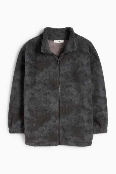 Children Boys - Sweatshirt with zipper - dark gray