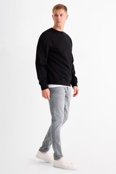 Men - Slim tapered jeans - Flex jog denim - denim-light gray