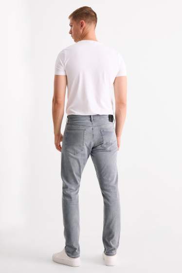 Men - Slim tapered jeans - Flex jog denim - denim-light gray