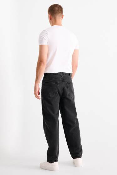 Men - Barrel jeans - denim-dark gray