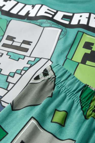 Kinder Buben - Minecraft - Pyjama - 2 teilig - grün