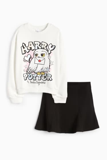 Kinderen: meisjes - Outfit - zwart / wit