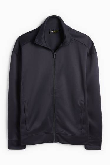 Men - Technical zip-through sweatshirt - dark blue
