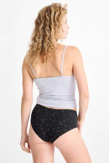 Damen - Multipack 4er - Hipster - schwarz