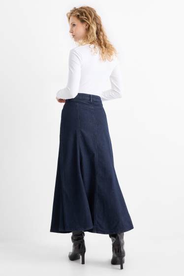Women - Denim skirt - denim-dark blue