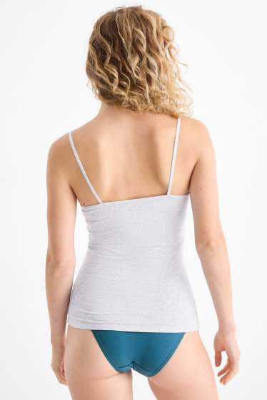 Femmes - Lot de 2 - caracos - gris / noir