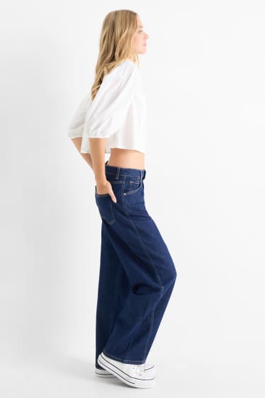Women - Trousers - denim-dark blue