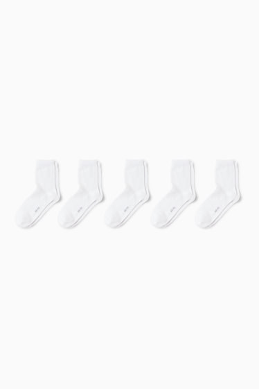 Damen - Multipack 5er - Socken - weiß