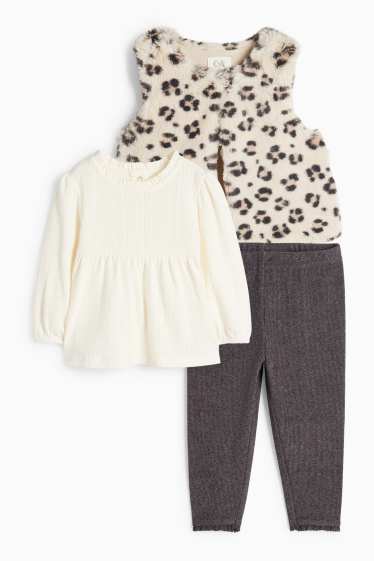 Baby Girls - Baby outfit - 3 piece - light beige