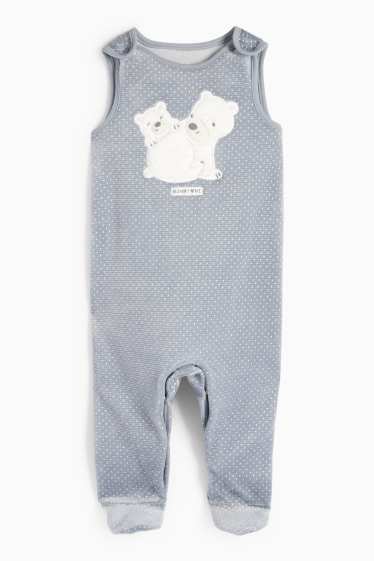 Unisex - IJsbeer - boxpakjeset - ribstof - 2-delig - grijs