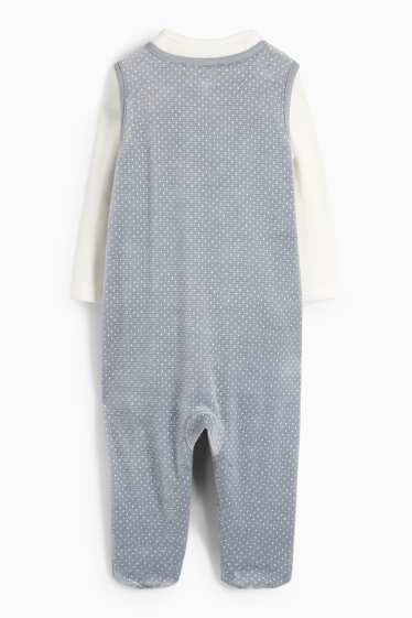 Unisex - IJsbeer - boxpakjeset - ribstof - 2-delig - grijs