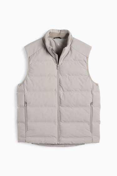 Heren - Bodywarmer - waterafstotend - lichtgrijs