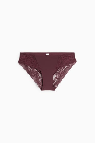 Donna - Slip - bordeaux