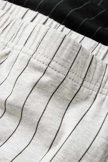 Heren - Set van 3 - trunk - krijtstrepen - zwart