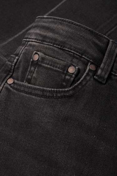 Damen - Flared Jeans - Mid Waist - dunkeljeansgrau